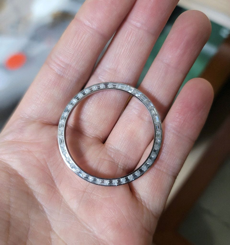 최상등급 바게트 모이사나이트 베젤( 롤렉스 데이저스트41,데이데이트40 전용) 이미지