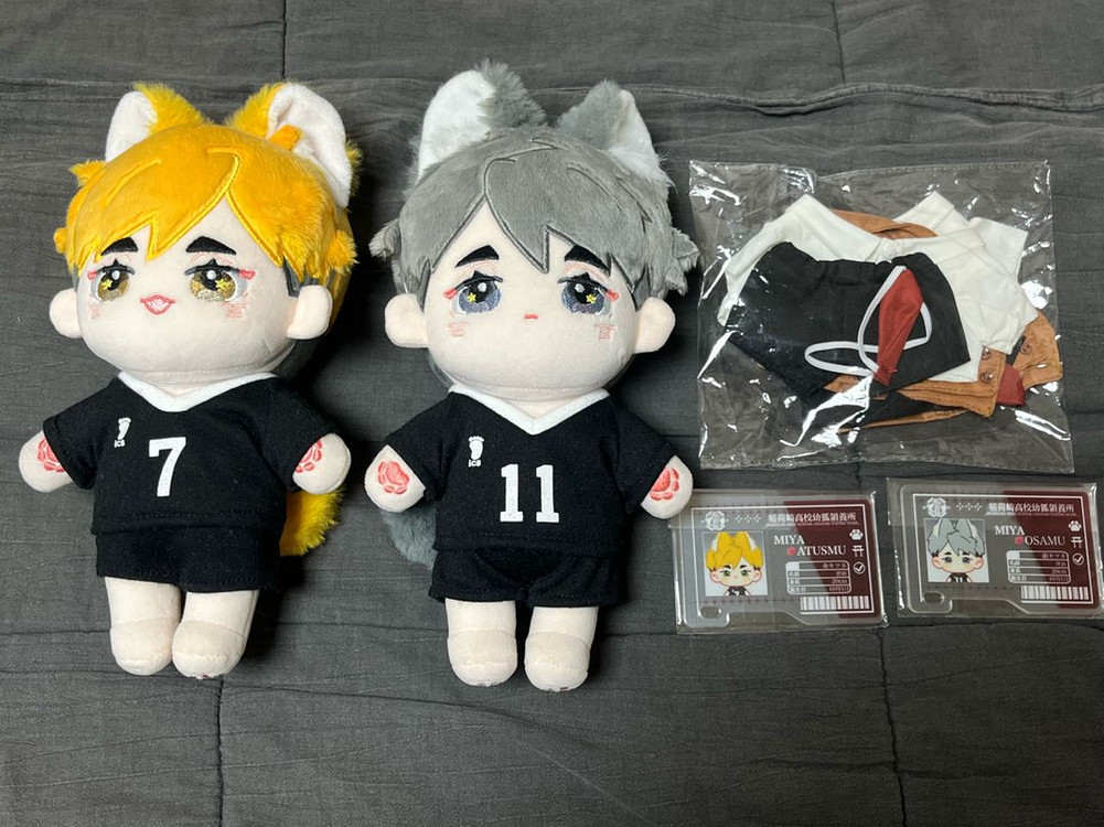 하이큐 미야아츠무&오사무 솜인형 2종 일괄 이미지