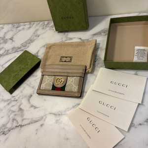 구찌 오피디아 GG 수프림 카드지갑 풀박스 이미지