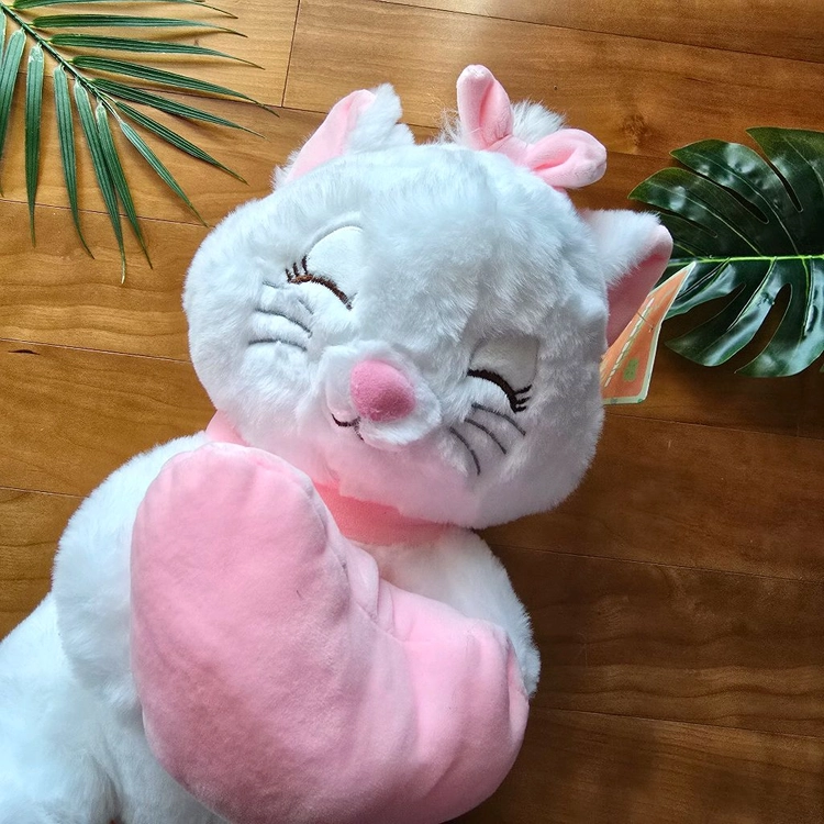 (새상품) 하트 품은 고양이 33cm 인형 이미지