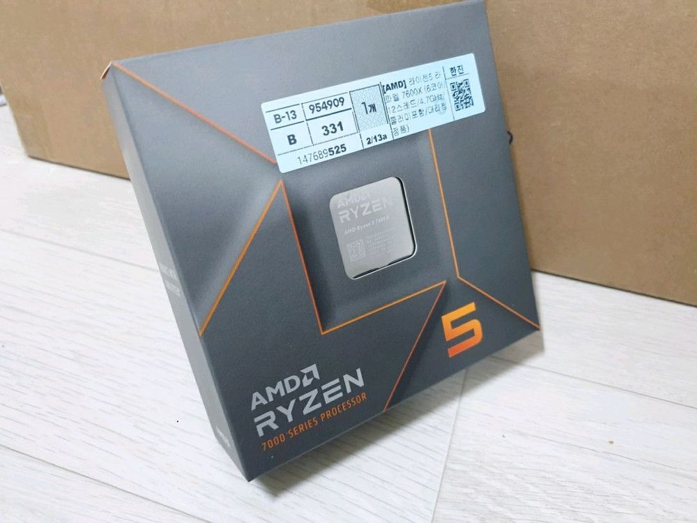 AMD 라이젠5 7600X 5.525GHz 고수율 CPU 이미지