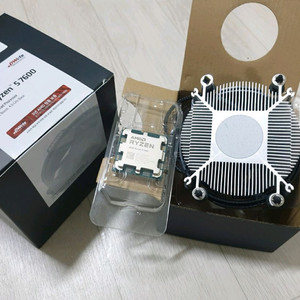 AMD 라이젠5 7600 5.525GHz 고수율 CPU (번들쿨러 포함) 이미지