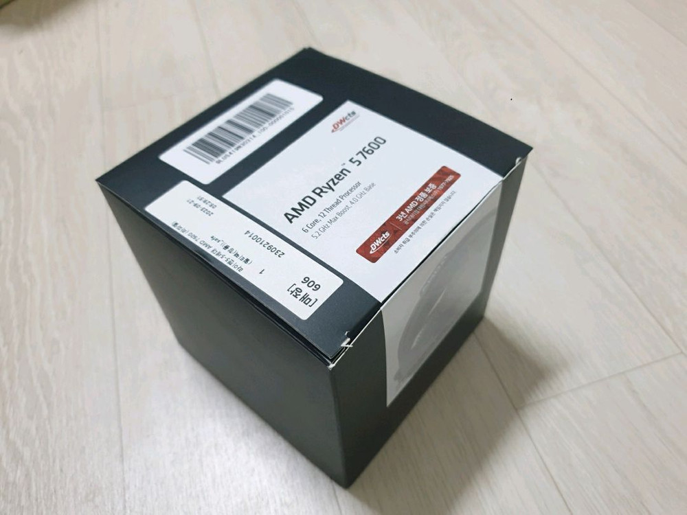 AMD 라이젠5 7600 5.525GHz 고수율 CPU (번들쿨러 포함) 이미지
