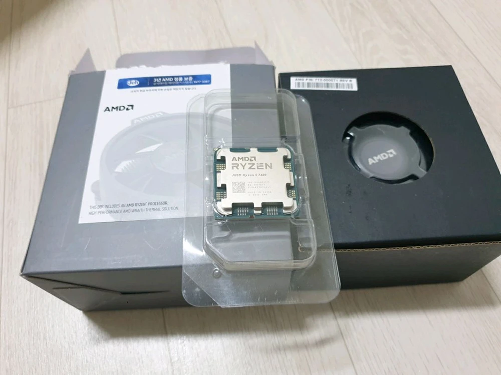 AMD 라이젠5 7600 5.5GHz 고수율 CPU (번들쿨러 포함) 이미지
