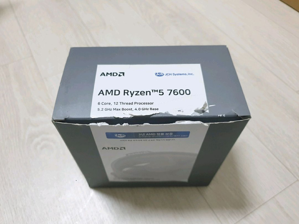 AMD 라이젠5 7600 5.5GHz 고수율 CPU (번들쿨러 포함) 이미지