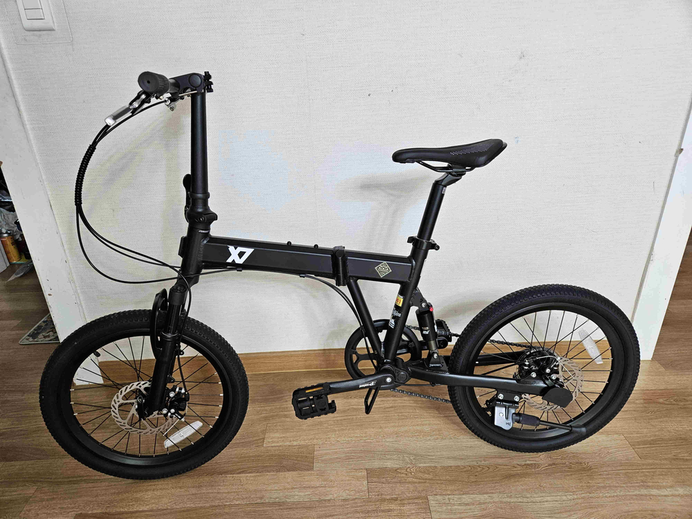 노브 X7 풀샥 접이식 자전거 이미지