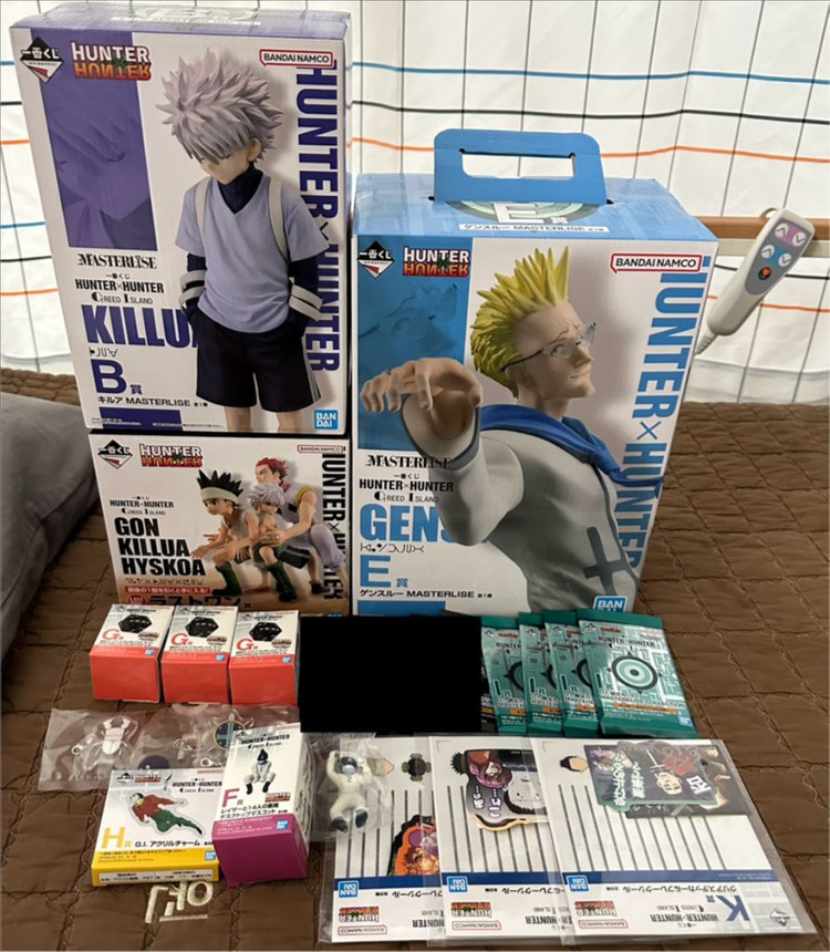 제일복권 헌터헌터 키메라 앤트 그리드 아일랜드 라스트원 네페르피트 곤 키르아 겐스루 주사위 카드 포스터 피규어 이미지