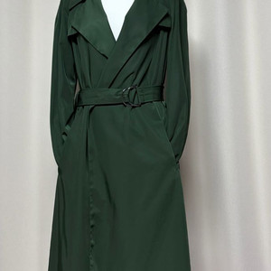 상태좋음)드라이함.ZARA.트렌치코트.벨트코트.딥그린.클래식코트.봄코트.가을코트.데일리.자라.55.66.코트.자켓 이미지