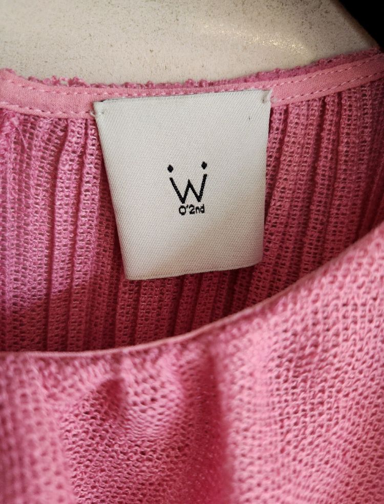 오즈세컨 백플리츠 러플패널 니트셋업 66사이즈 이미지