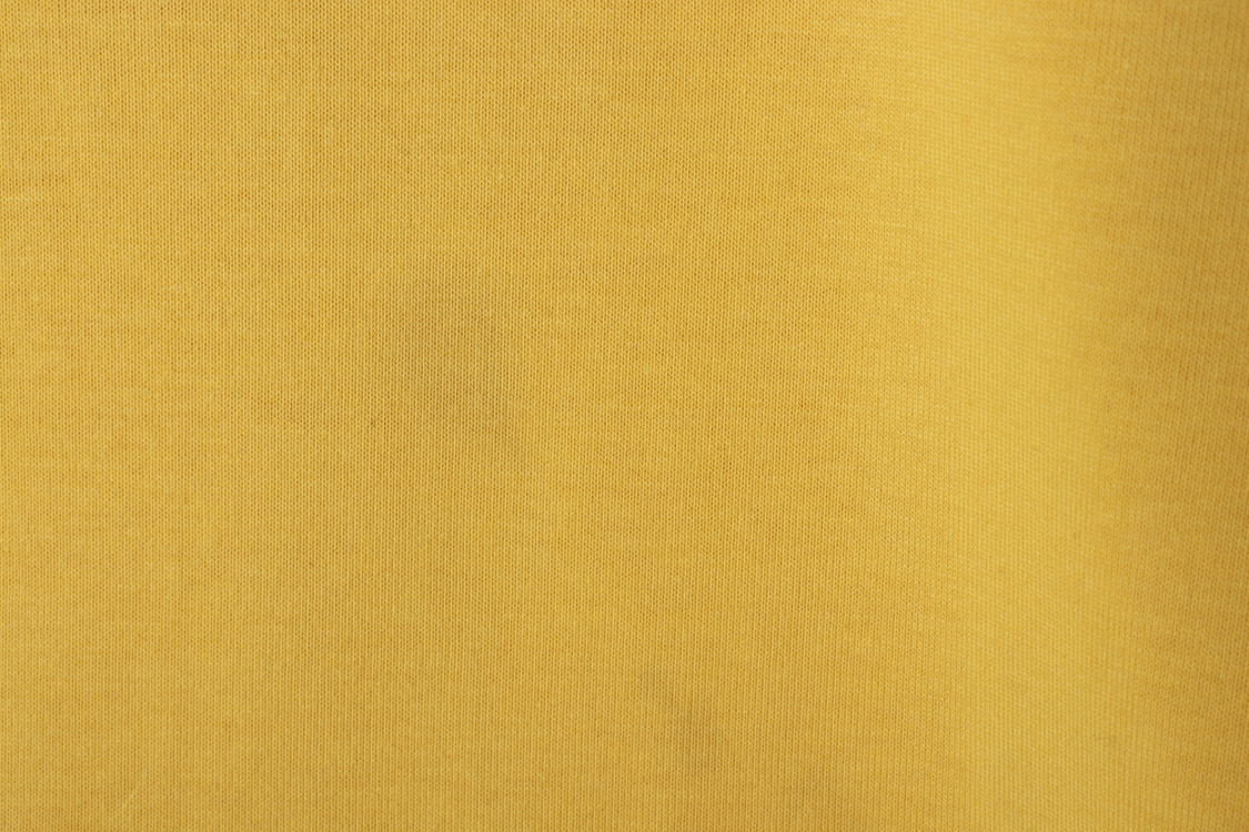 (S) 더니트컴퍼니 반팔 티셔츠 부분얼룩 노랑 무지 이미지