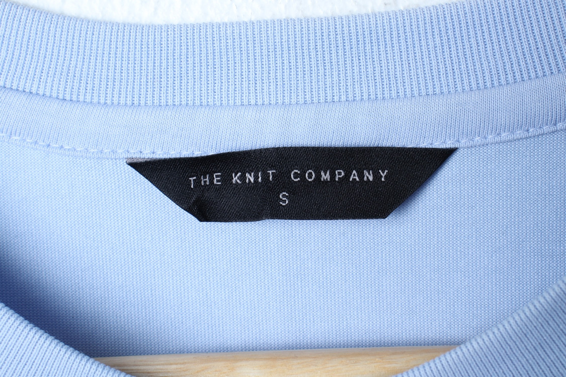 (S) 더니트컴퍼니 반팔 티셔츠 연블루 무지 솔리드 이미지