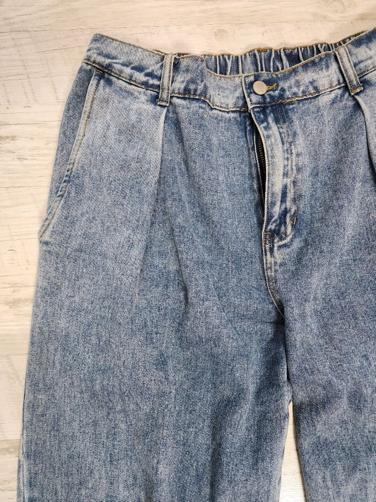 NOT4NERD 낫포너드 원턱 와이드 데님 팬츠. L(32~34) 청바지 이미지