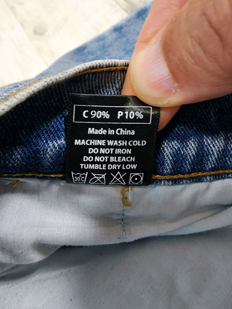 NOT4NERD 낫포너드 원턱 와이드 데님 팬츠. L(32~34) 청바지 이미지