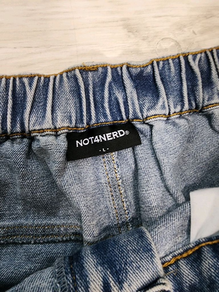 NOT4NERD 낫포너드 원턱 와이드 데님 팬츠. L(32~34) 청바지 이미지