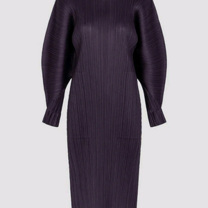 이세이미야케 플리츠플리즈 원피스 11월 먼슬리 드레스 다크퍼플 3사이즈 이미지