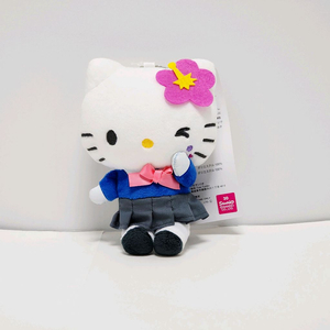 일본정품)산리오 코갸루 헬로키티 마스코트 인형 키링 새상품_아베일 교복 누이 마콧 공식 굿즈 이미지