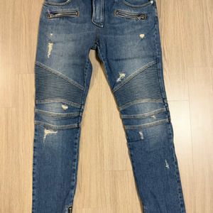 발망 디스트레스 바이커진 데님팬츠 새상품 이미지