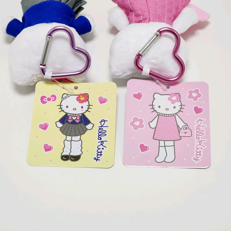 일본정품)산리오 롱다리 키티 마스코트 인형 키링 새상품_핑크 코갸루 고고갸루 스타일업 교복 마콧 공식 굿즈 이미지