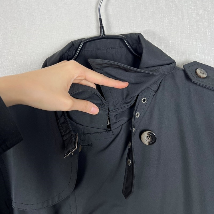 코모도/더블 트렌치 코트 자켓 블랙 남L 100/라덴 이미지