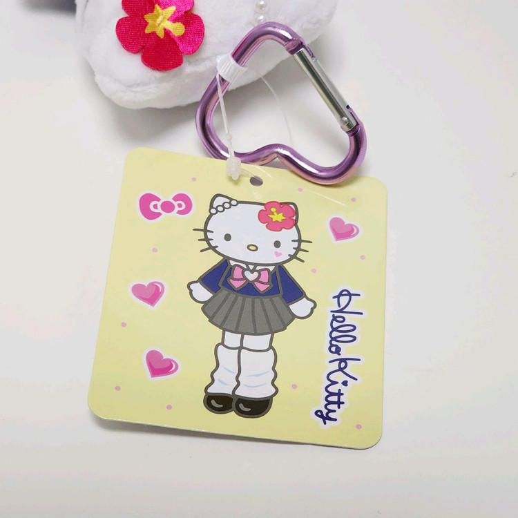 일본정품)산리오 롱다리 키티_코갸루 교복_새상품 마스코트_인형 키링 누이_고고걸 고고갸루 스타일업 치마 굿즈 이미지