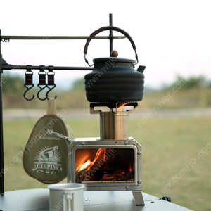 캠핑용 유리 휴대용 화목 난로 - 새상품 이미지