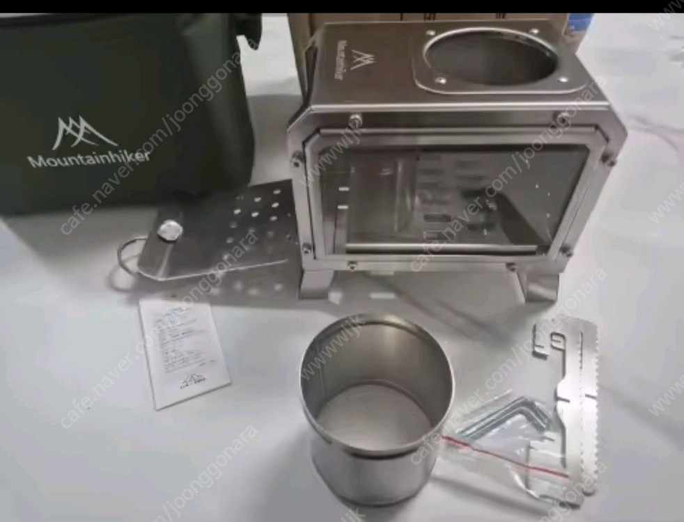 캠핑용 유리 휴대용 화목 난로 - 새상품 이미지