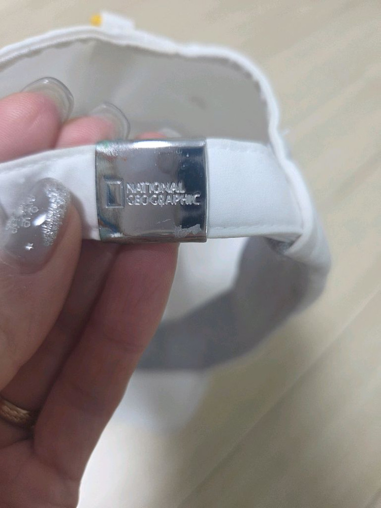 내셔널지오그래픽키즈 캡모자 화이트-만원 이미지