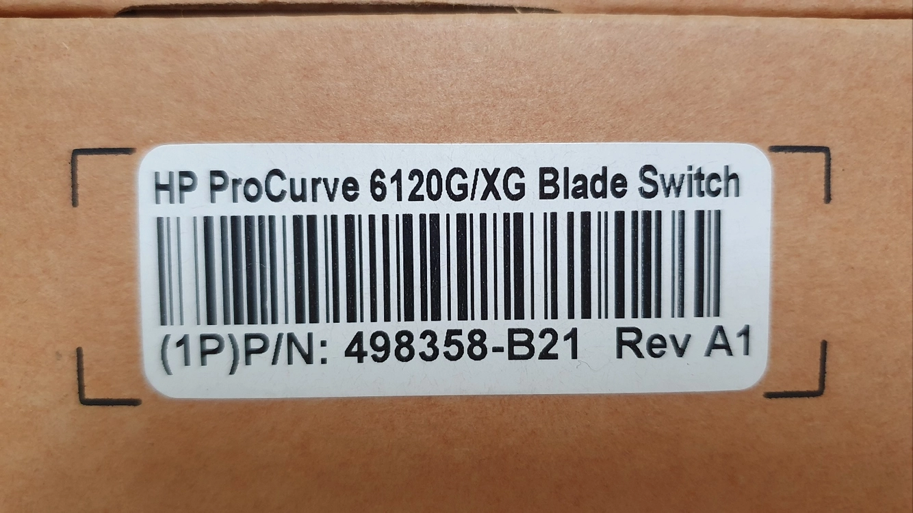 HP ProCurve 6120GXG Ethernet Blade Switch 이미지