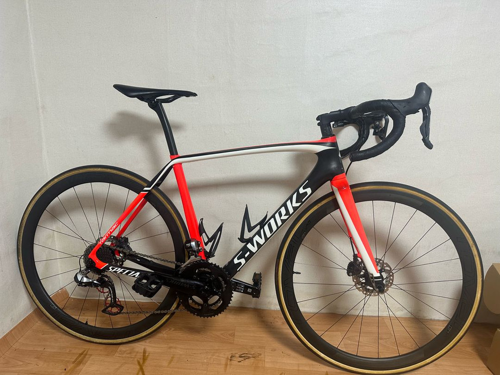 스페셜라이즈드 에스웤 sl5 디스크 듀라에이스 9070 di2 로발 카본휠셋 파워미터세팅 이미지