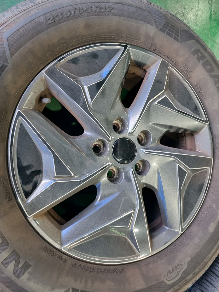 쏘렌토 17인치휠 휠 타이어 이미지