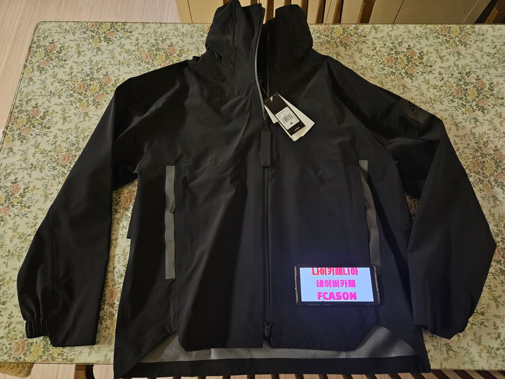 [M]아디다스 마이쉘터자켓 바람막이 레인자켓 블랙 초판 이미지