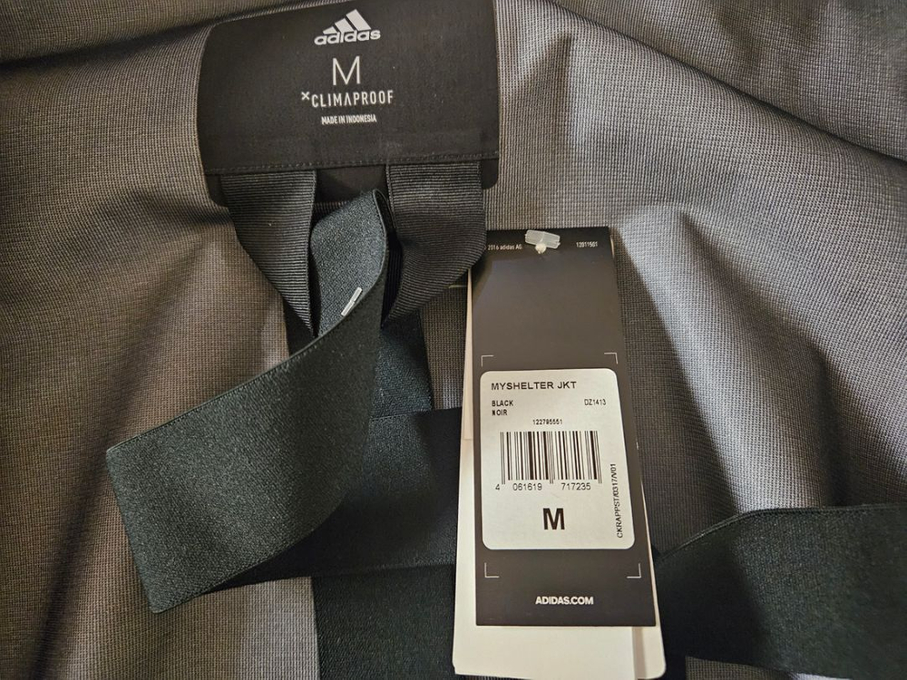 [M]아디다스 마이쉘터자켓 바람막이 레인자켓 블랙 초판 이미지