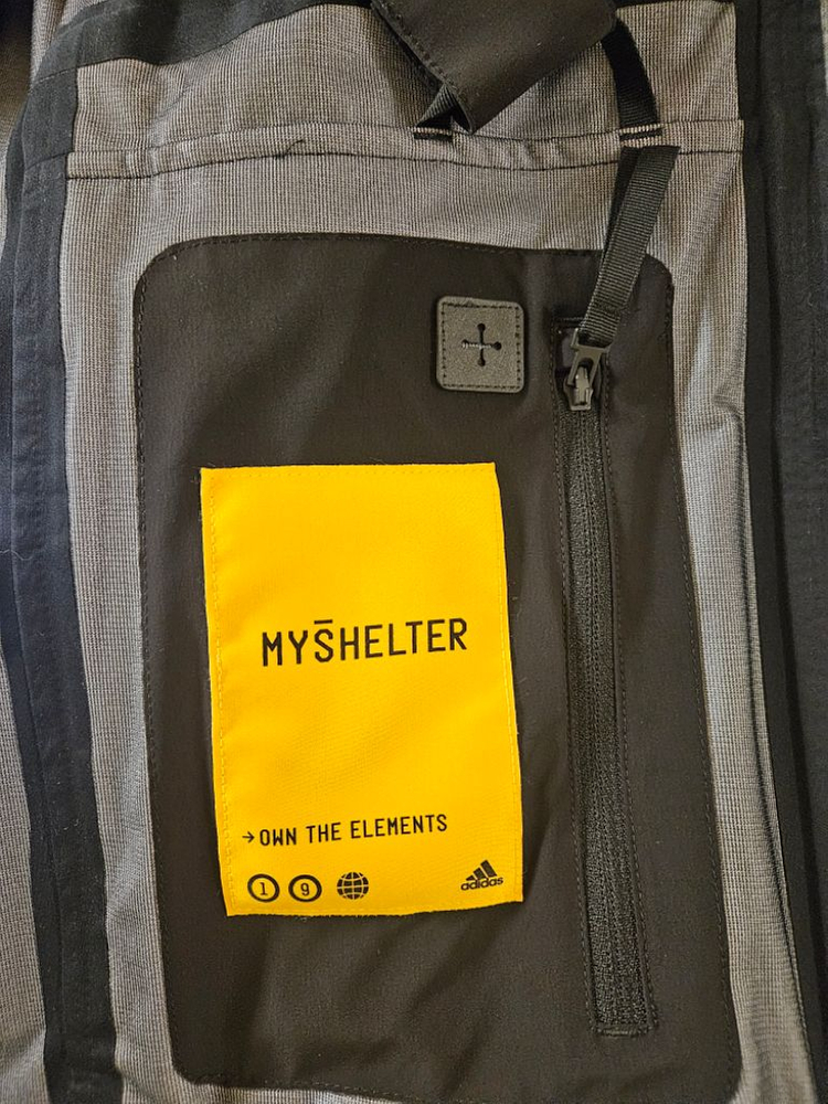 [M]아디다스 마이쉘터자켓 바람막이 레인자켓 블랙 초판 이미지