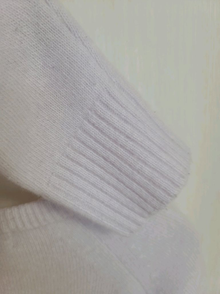 아뜨와 atoi 여성 연보라 라벤더 세미크롭 긴팔 니트 울 캐시미어 혼방 파스텔톤 / 자라 망고 한섬 타임 이미지