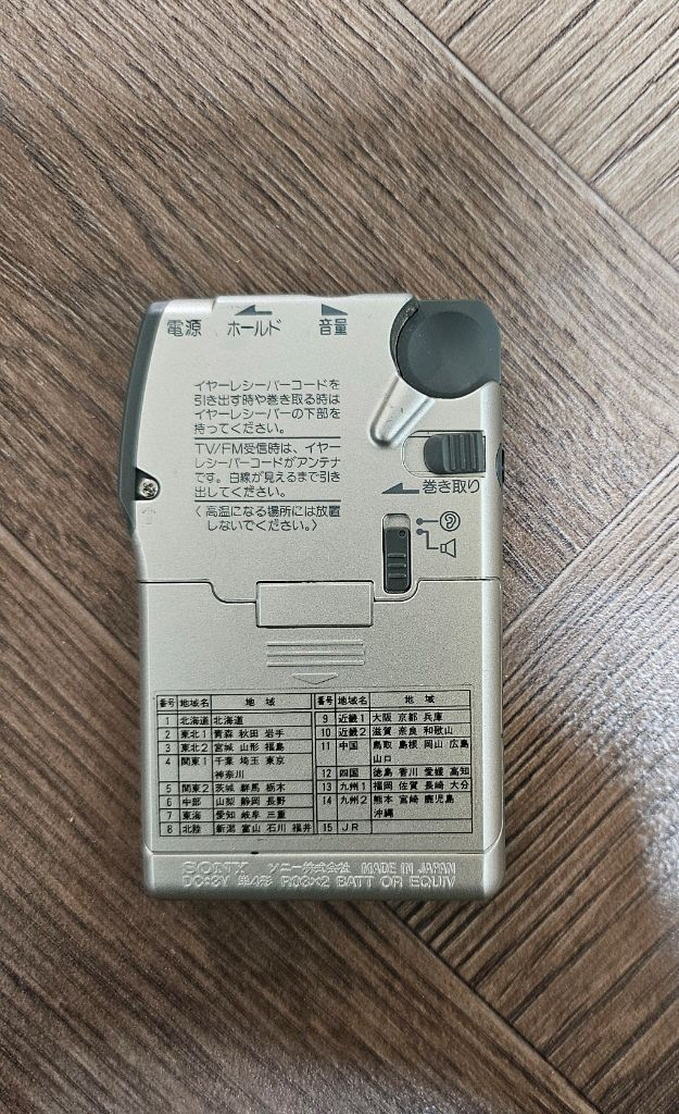 SONY ICF-R700V 휴대용 라디오 이미지