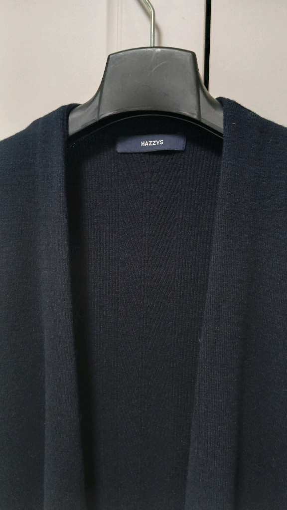 헤지스 블랙 니트 롱 베스트 (모100%)상태최상 이미지