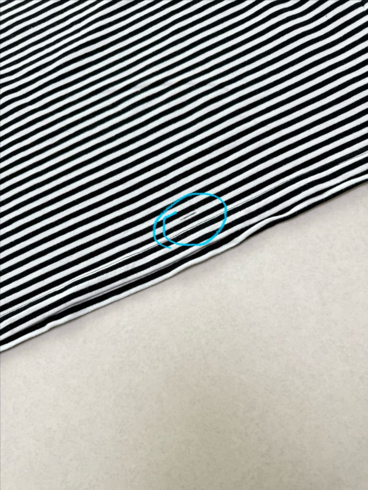 미착용) 로아앤제인 스트라이프 데님자켓 110 이미지