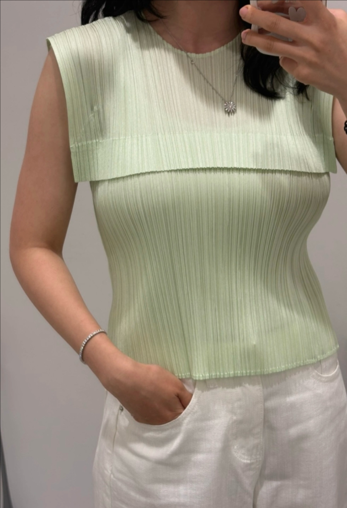 플리츠플리즈 먼슬리 탑 새상품 이미지