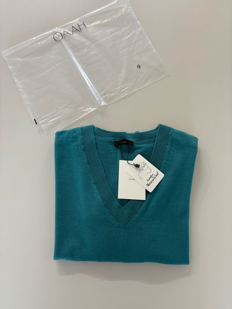 엔비마켓 OAAH 브이넥 그린, 프리사이즈 이미지