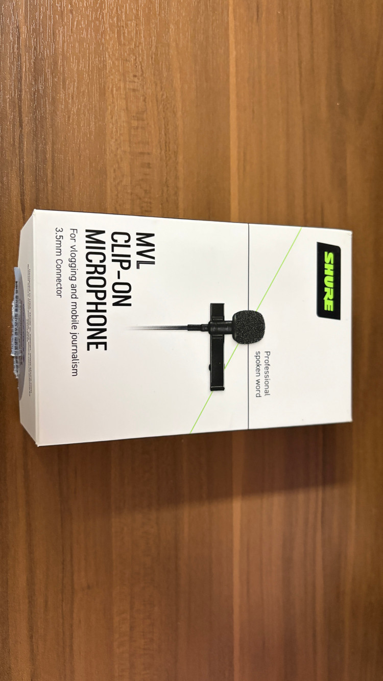 슈어 MVL 라발리에 핀 마이크 팝니다 이미지