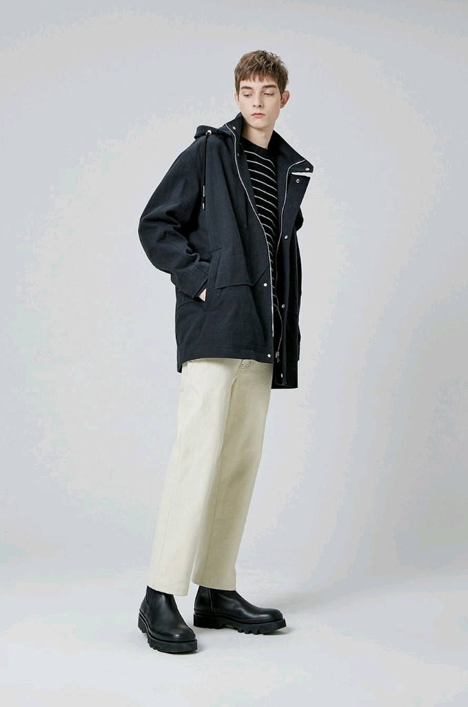 SYSTEM 한섬 시스템 남성 디테쳐블 블랙 오버핏 후드 자켓 코트 국내 105사이즈 판매합니다~! 이미지