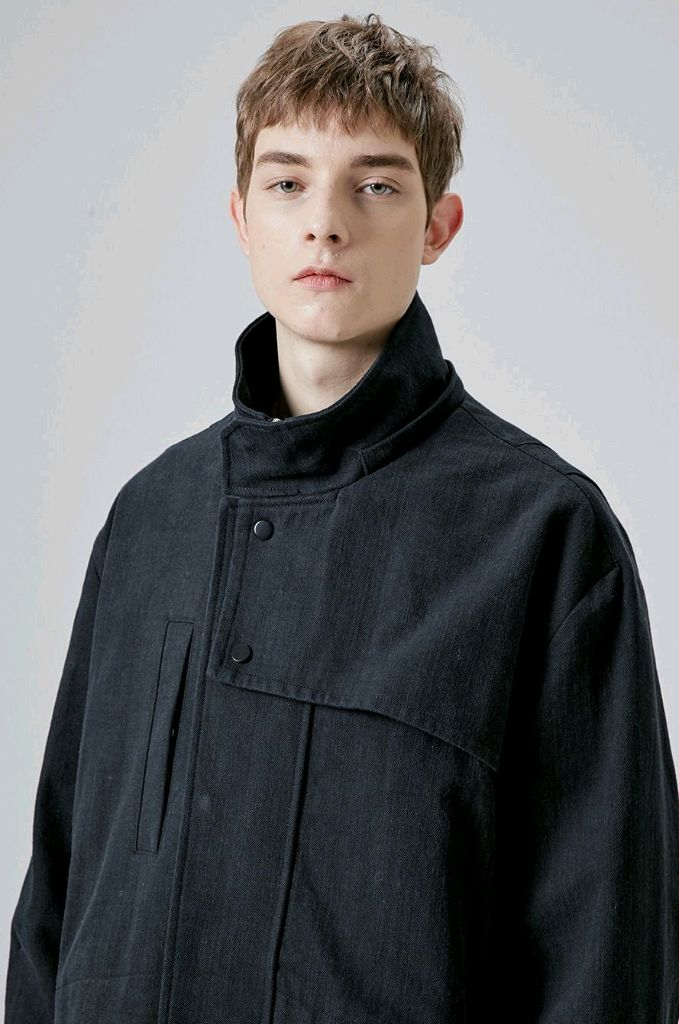 SYSTEM 한섬 시스템 남성 디테쳐블 블랙 오버핏 후드 자켓 코트 국내 105사이즈 판매합니다~! 이미지