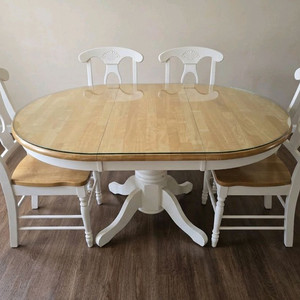 원목 식탁 의자 세트 + 수납장 이미지