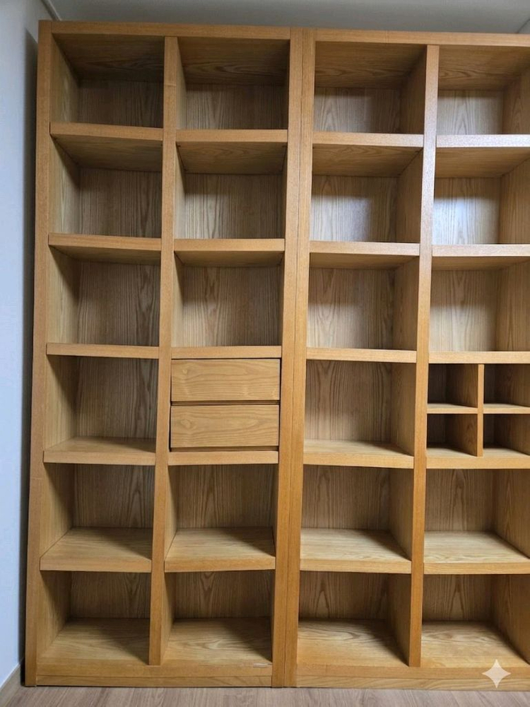 원목 식탁 의자 세트 + 수납장 이미지