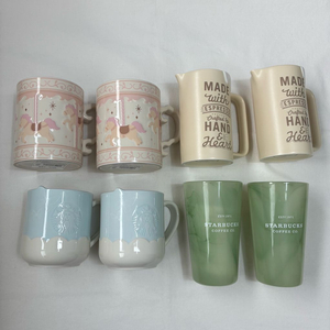 스타벅스 회전목마머그, 밀크피쳐머그,구름머그,그린마블글라스 이미지