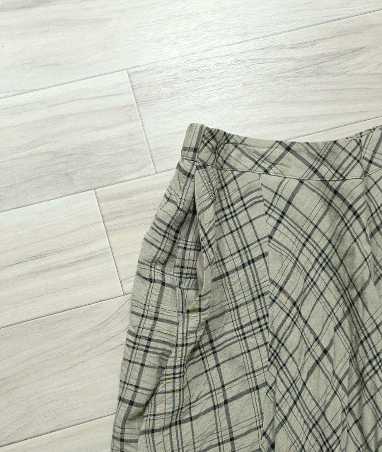 한섬 DKNY pure A라인 체크 스커트 이미지