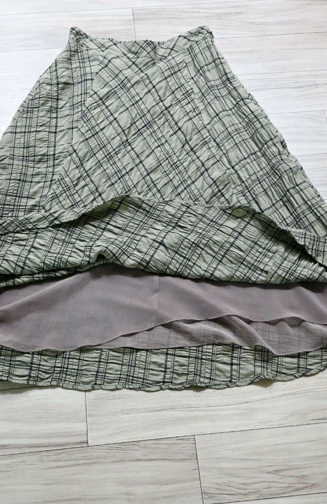 한섬 DKNY pure A라인 체크 스커트 이미지