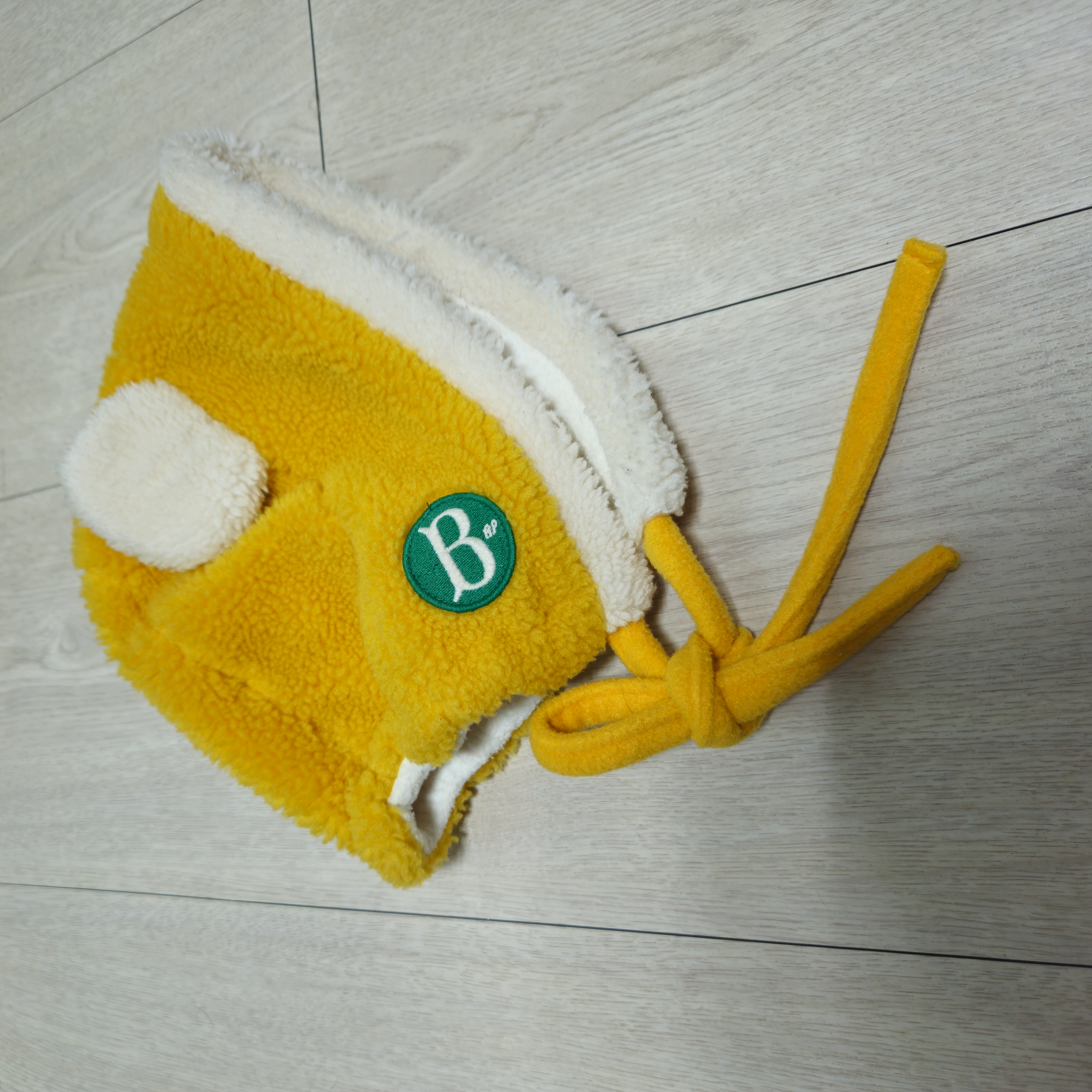 베베드피노 노랑곰 모자 + 시리얼 니트 퀄팅자켓 넥카라 레깅스 세트 100-110 이미지