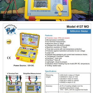 4137 Digital Millohm Meter 이미지