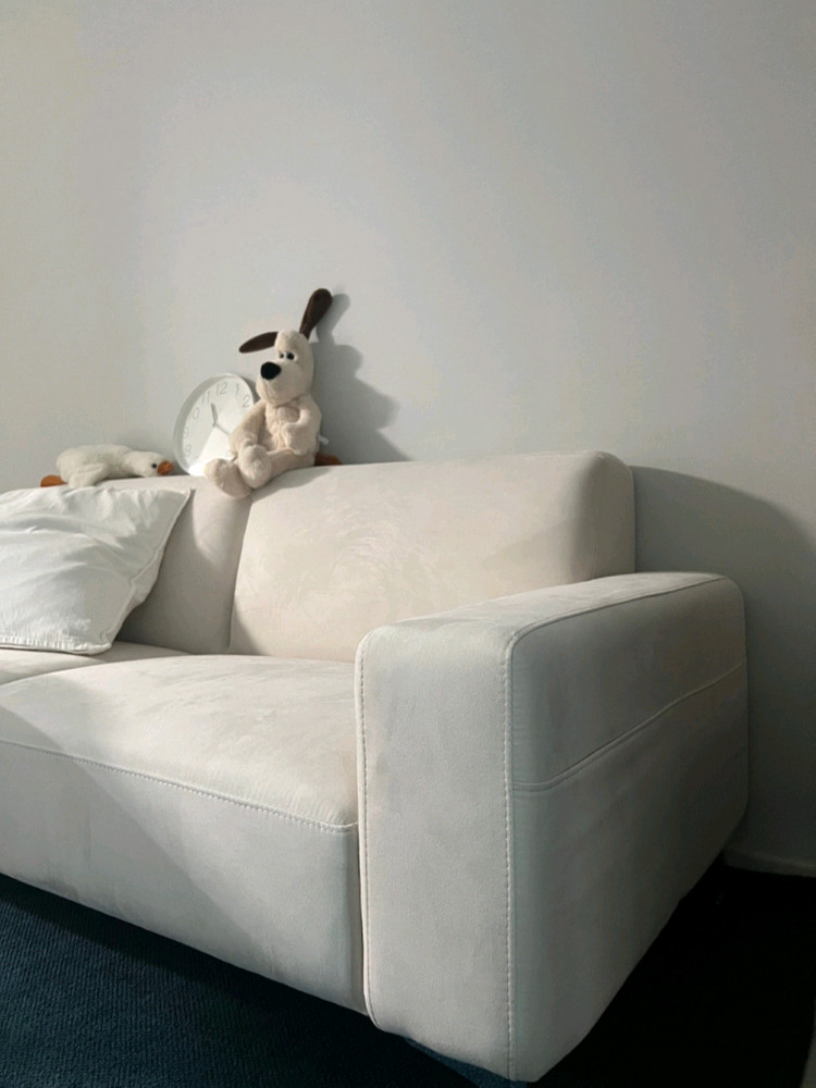 [스툴 증정]패브릭 3인용소파 카우치 페브릭 방수 쇼파 이미지